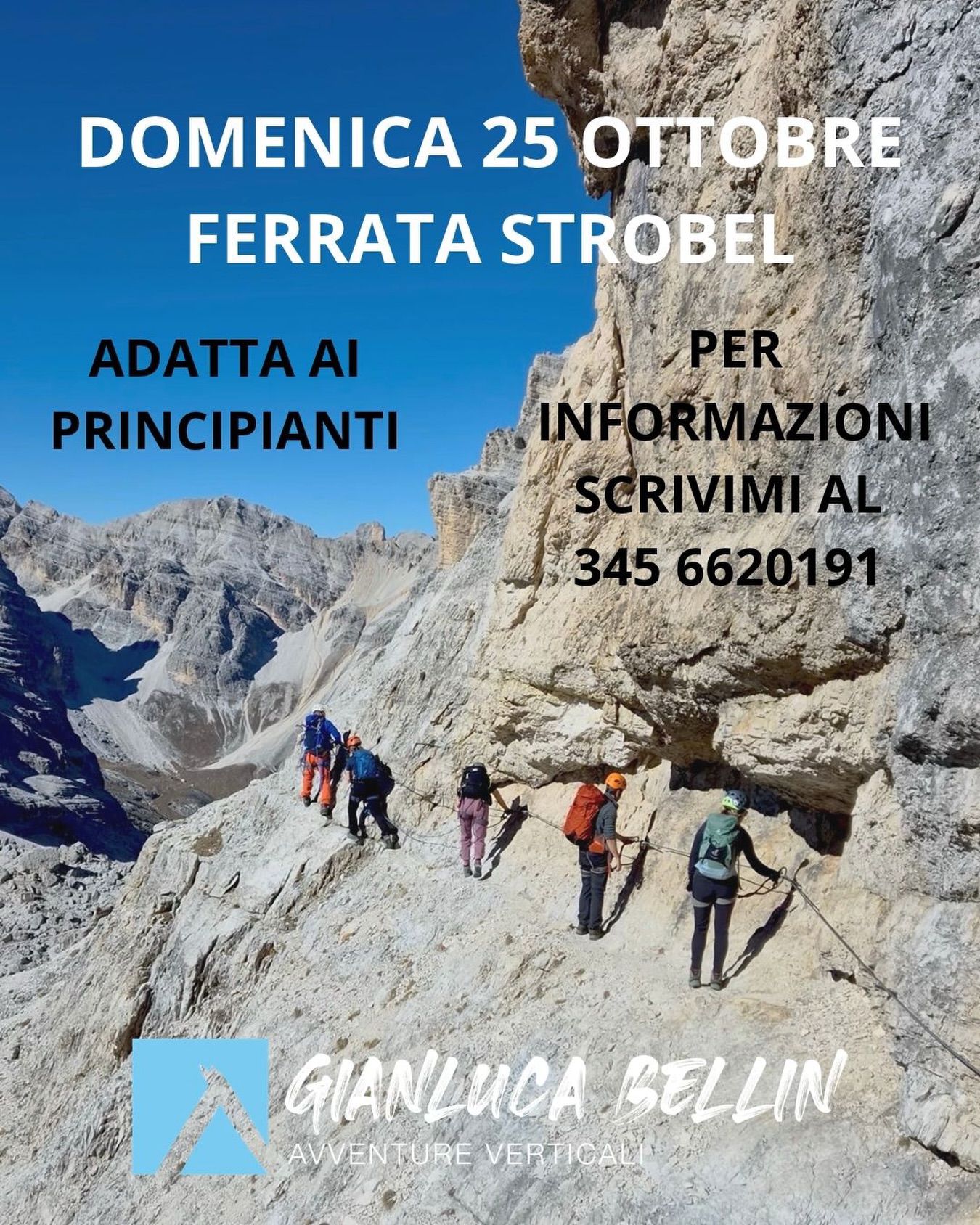 🥾⛰️ DOMENICA 25 OTTOBRE: FERRATA STROBEL, DOLOMITI! ⛰️🤩
🔥 Una giornata di avventura nel cuore delle Dolomiti, sopra la splendida conca di Cortina d’Ampezzo!
Domenica le previsioni promettono bel tempo ☀️ Quale occasione migliore per vivere una bella giornata in montagna, tra roccia, panorami spettacolari ed emozioni?
Ti propongo la Ferrata Strobel, un itinerario di media difficoltà che ci permetterà di salire tra le pareti rocciose delle Dolomiti, godendoci viste magnifiche sulla conca di Cortina e sulle montagne circostanti! 🏔️
✅ Difficoltà media, adatta anche a chi ha poca esperienza sulle ferrate.
💪 È richiesto un allenamento fisico discreto e una buona abitudine a camminare in montagna.
🧗♂️ Una giornata ideale per mettersi alla prova, migliorare la propria esperienza e vivere la montagna in sicurezza, accompagnati da una Guida Alpina professionista.
🌞 Bel tempo, aria d’autunno e panorami dolomitici: cosa vuoi di più?
📅 QUANDO: Domenica 25 ottobre
📍 DOVE: Ferrata Strobel, zona Cortina d’Ampezzo
👉 Vuoi unirti al gruppo?
Scrivimi in privato per informazioni e prenotazioni!
📲 Gianluca Bellin – Guida Alpina
🌐 www.gianlucabellin.it
📞 345 6620191
La montagna ti aspetta! Non perdere l’occasione di vivere una nuova avventura! 💪⛰️
#GianlucaBellin #GuidaAlpina #FerrataStrobel #CortinaDAmpezzo #Dolomiti
